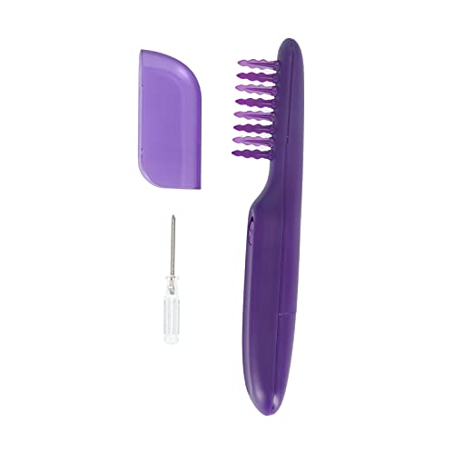 Electric Detangling Hair Brush - Wireless Purple Styling Comb for Smooth & Tangle-Free Hair | Perfect for Travel, Home & Salon Use