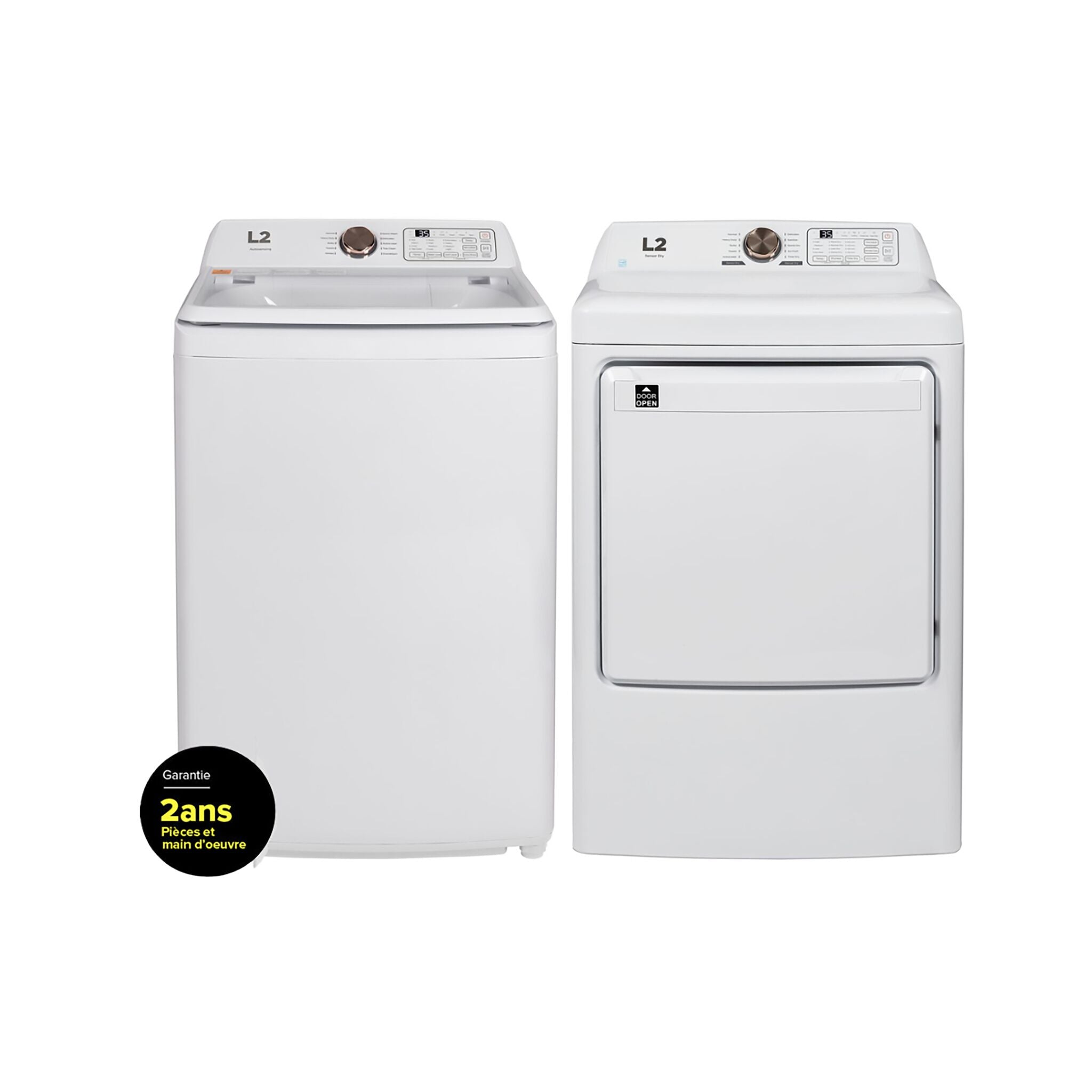 **4.7 Cu.Ft. White Top Load Washer & 7 Cu.Ft. Electric Dryer Combo - LT47A3AWW/LE47A3AWW - Perfect for Laundry Rooms & Apartments**