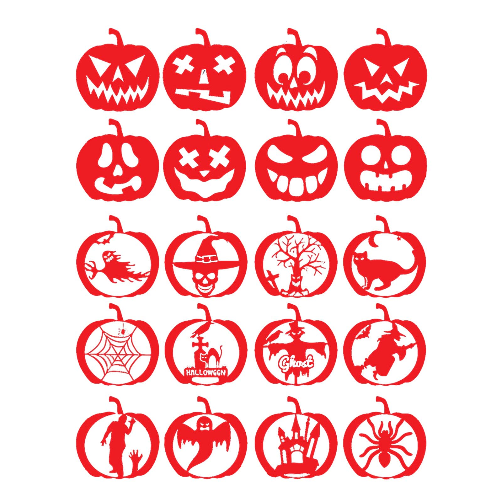 Metal Letter Press Cookie Stencils - 20-Piece Halloween Cake & Coffee Templates - Reusable Baking Decorations for Halloween, Kitchen, Dining & Bar (White, One Size) - Perfect for DIY Cookies, Cupcakes & Holiday Baking Projects