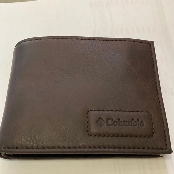 Columbia Men's Genuine Leather RFID Blocking Wallet - Slim Bifold Billfold with Credit Card Slots & ID Window - Perfect for Everyday Carry, Travel & Business (Model 31CP220035)