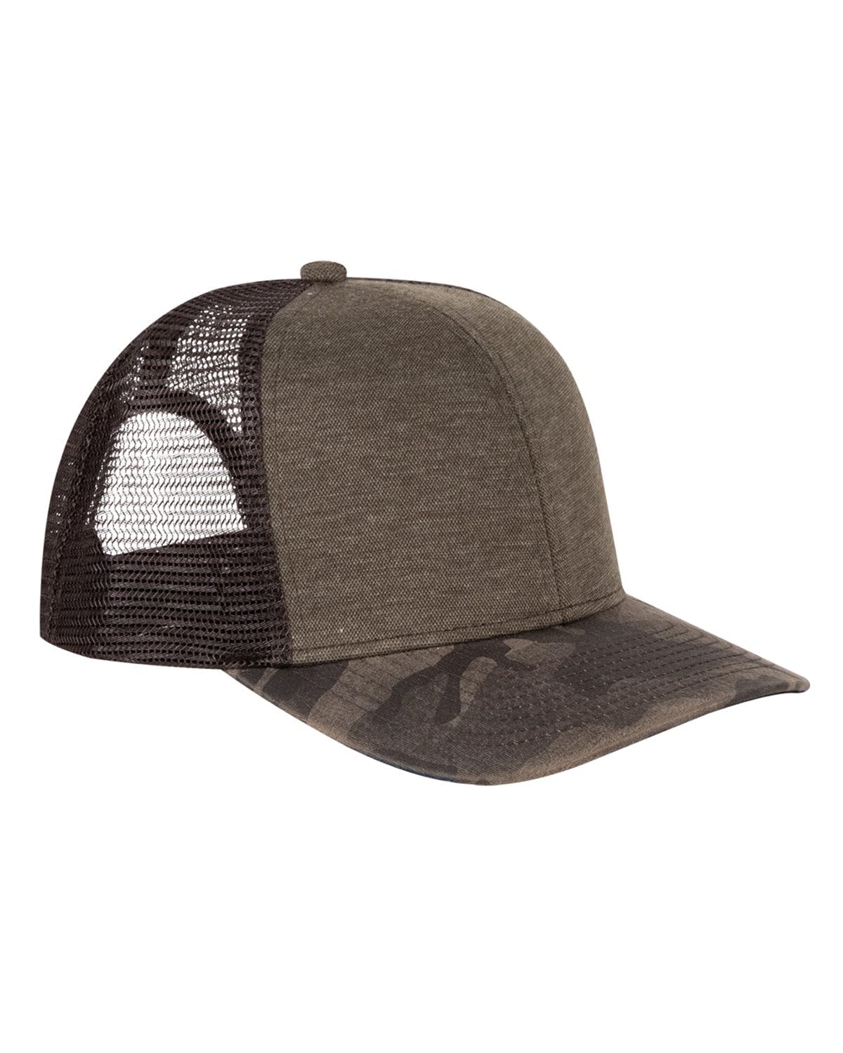 Pique Camo Trucker Hat for Men & Women - Adjustable Mesh Back Baseball Cap for Outdoor, Hiking, and Casual Wear - Stylish Camouflage Design