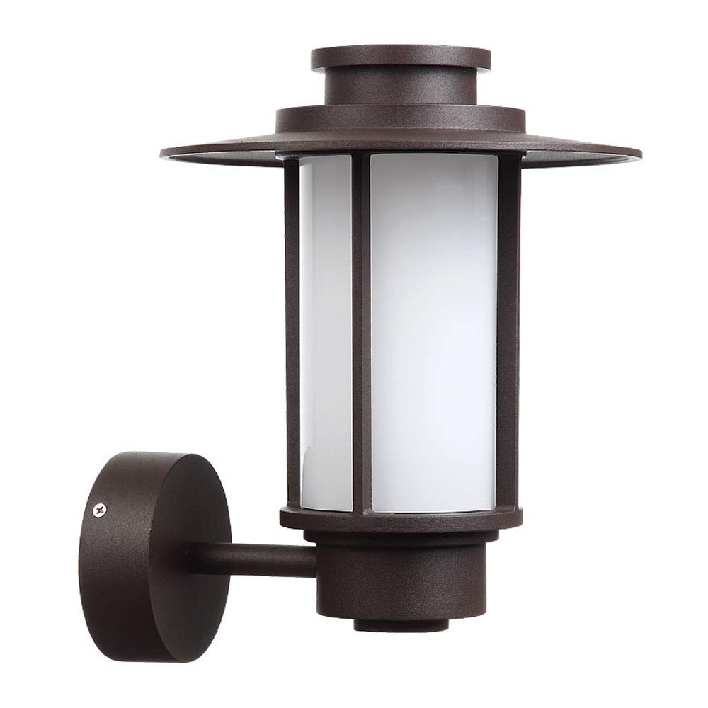 Vintage Chinese Style Outdoor Wall Sconce - Waterproof Aluminum & Glass LED Lantern Light with E27 Base for Garden, Patio, Villa, Hallway & Indoor Decor | Antique Japanese Inspired Lighting Fixture