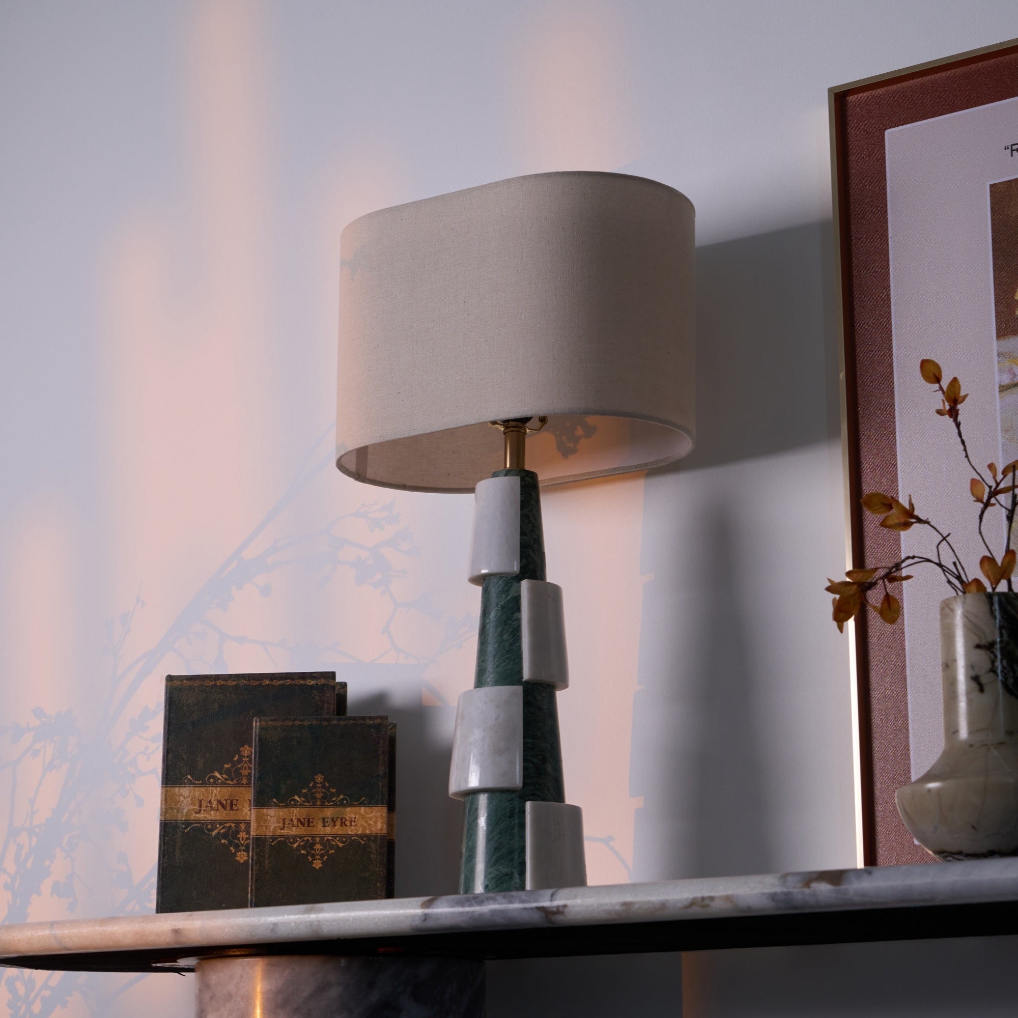 Duomo Marble Table Lamp - Elegant Italian Design for Bedroom, Living Room & Office Decor | Modern Lighting for Home & Workspace
