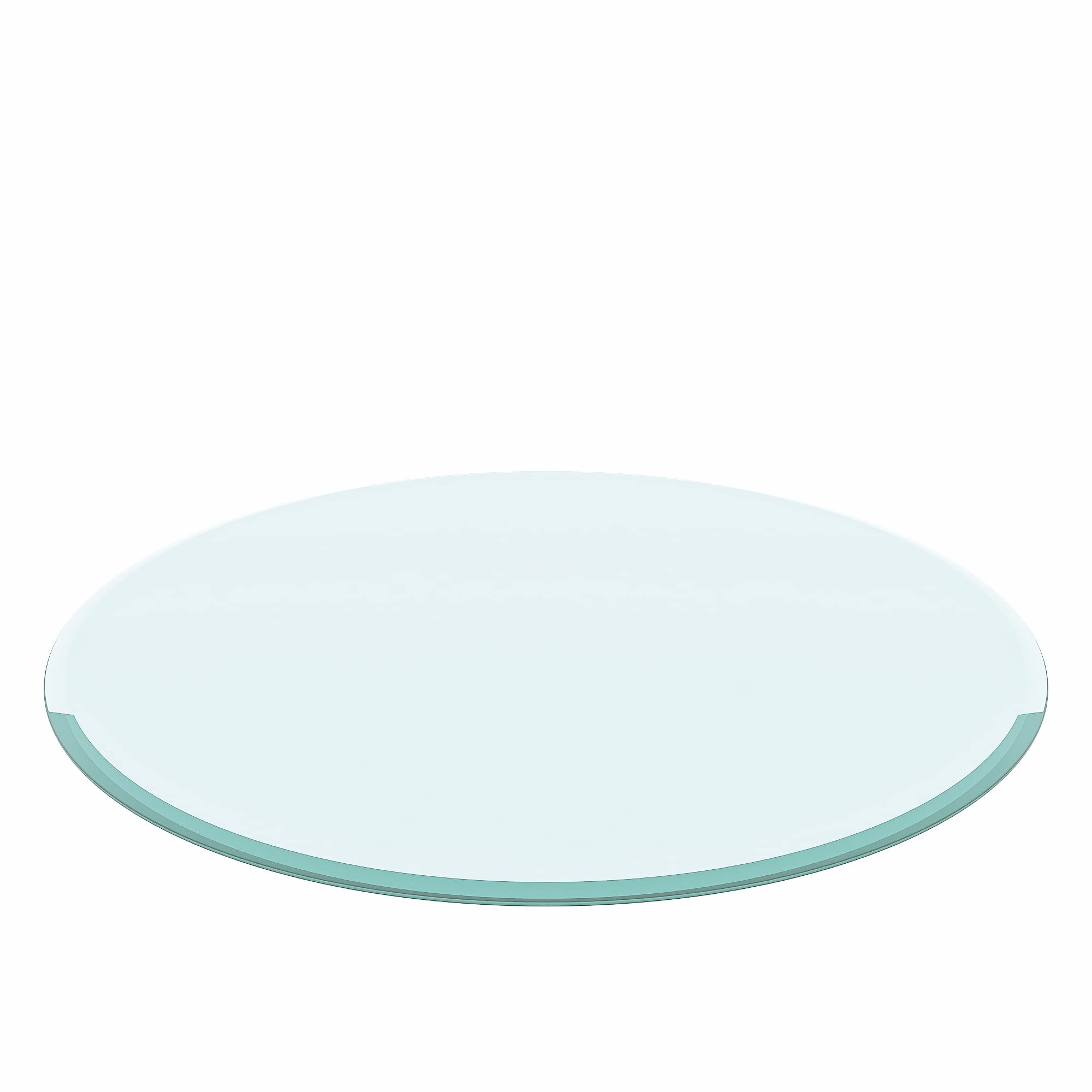 32 Inch Round Clear Tempered Glass Table Top - 1/4