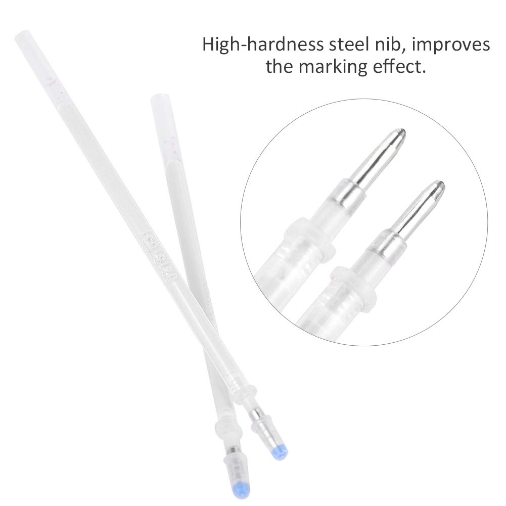 100Pcs White Fabric Marking Refills - High Temperature Disappearing & Heat Erasable Marker for Dressmaking, DIY Sewing & Quilting - Perfect for Tailoring, Pattern Making & Fabric Crafts