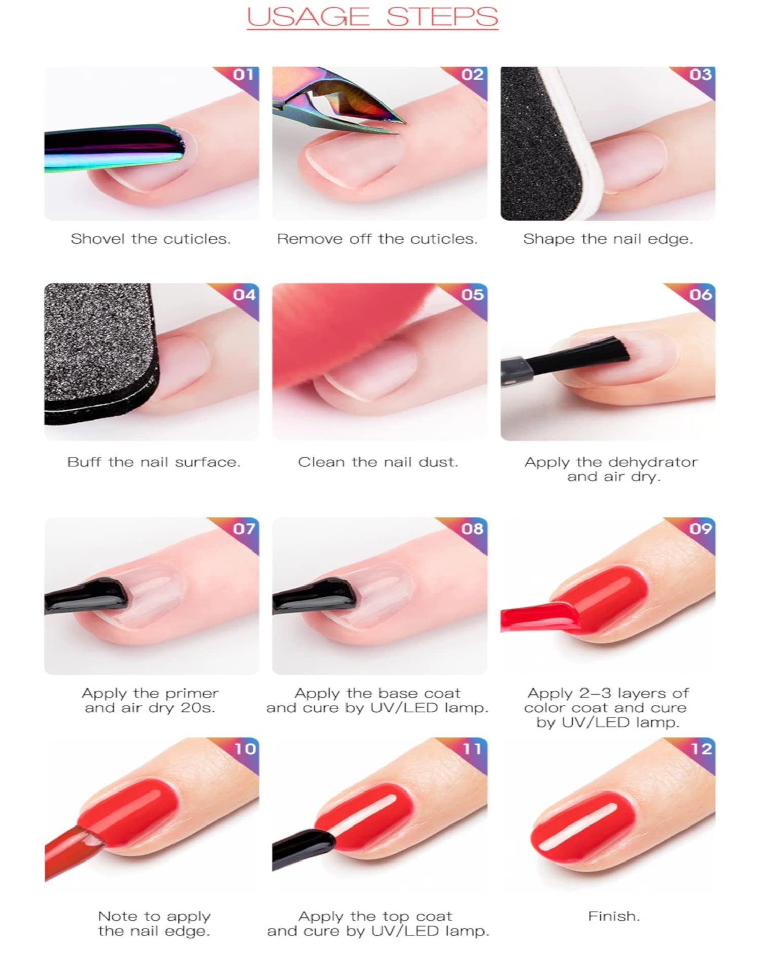 ROSALIND UV Gel Polish Soak Off 7ml - Long Lasting Pure Color Nail Polish for Nail Art, LED/UV Lamp Required (S003) - Perfect for Salon, Home Manicure & DIY Nail Designs