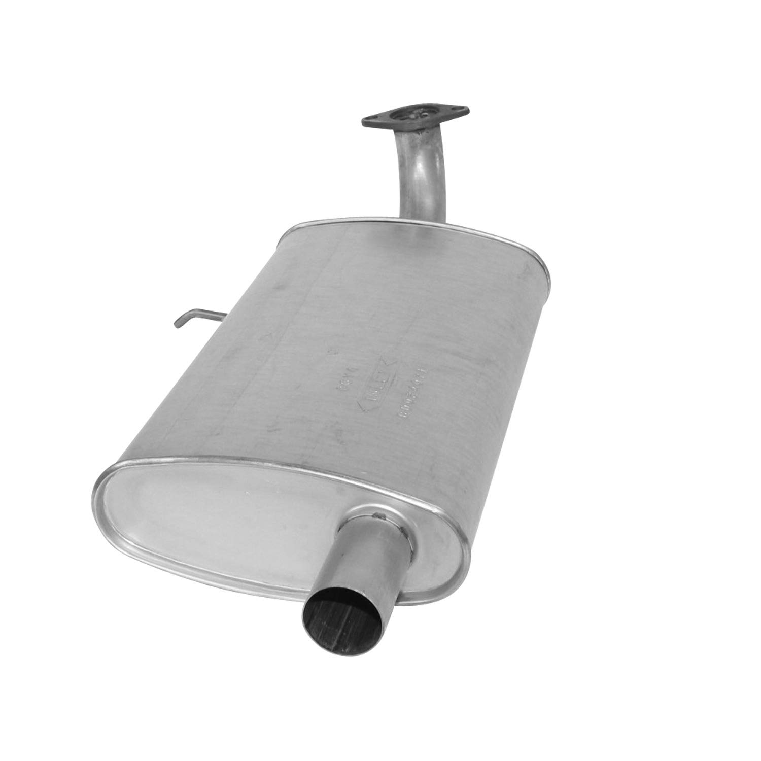 AP Exhaust Products 2407 Performance Muffler - Universal Fit for Cars & Trucks - Reduce Noise & Improve Engine Sound - Ideal for Daily Driving & Highway Use