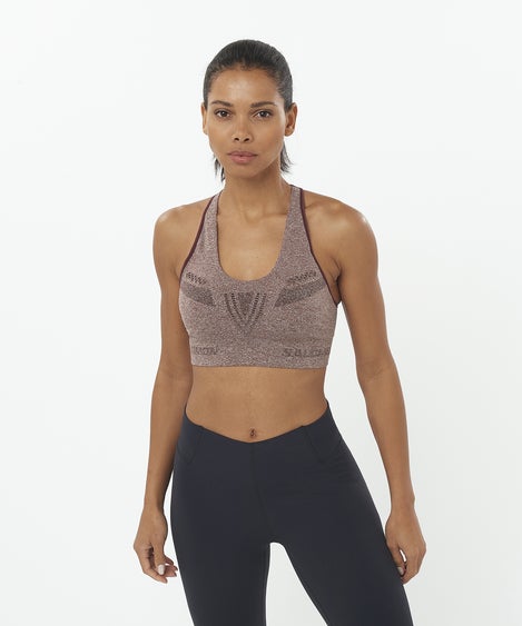 Salomon Women's Elevate Move On Bra - High Support Sports Bra for Running, Yoga & Gym Workouts - Moisture-Wicking & Breathable Activewear for Women