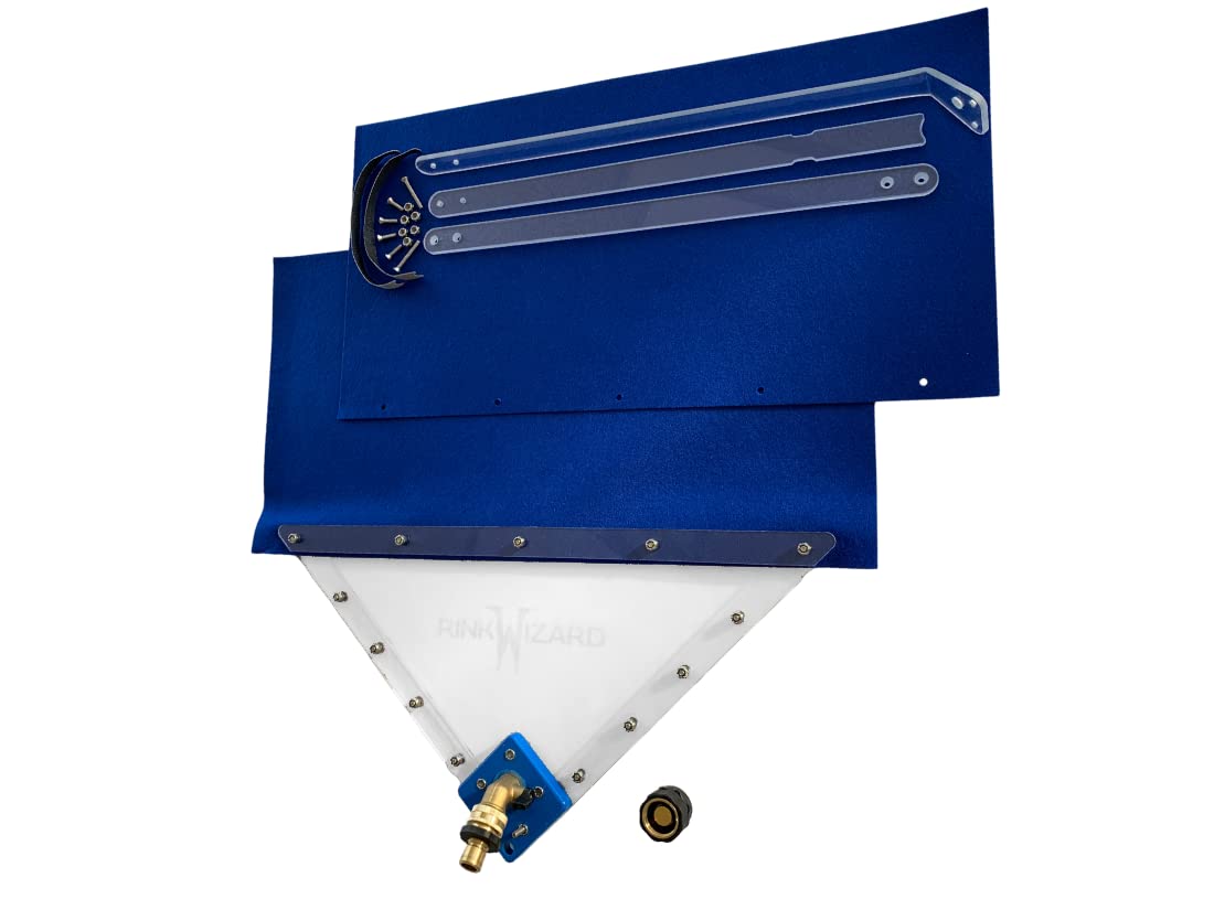 Rink Wizard's Magic Ice Resurfacer with Hose Handle - 24 Inch Wide Backyard Ice Rink Flooder for Skating & Hockey - Easy Garden Hose Attachment - Perfect for Winter Sports, Backyard Rink Maintenance, and Professional Ice Resurfacing