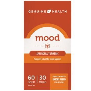 Genuine Health Mood Support Supplement - 60 Capsules for Stress Relief & Emotional Balance | Natural Anxiety & Depression Relief for Daily Wellness