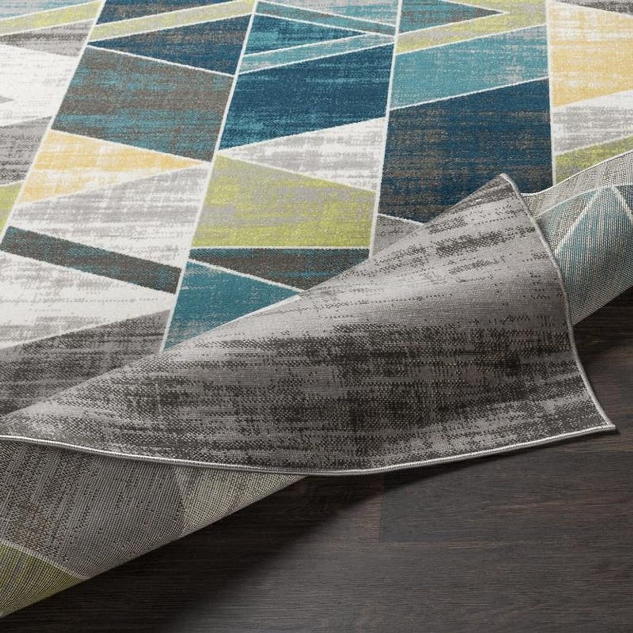 Mark&Day 5x7 Modern Teal Area Rug - Soft Blue Grey Carpet for Living Room, Bedroom, Kitchen - Non-Slip & Easy to Clean - Perfect for Home Decor & High Traffic Areas (5'3