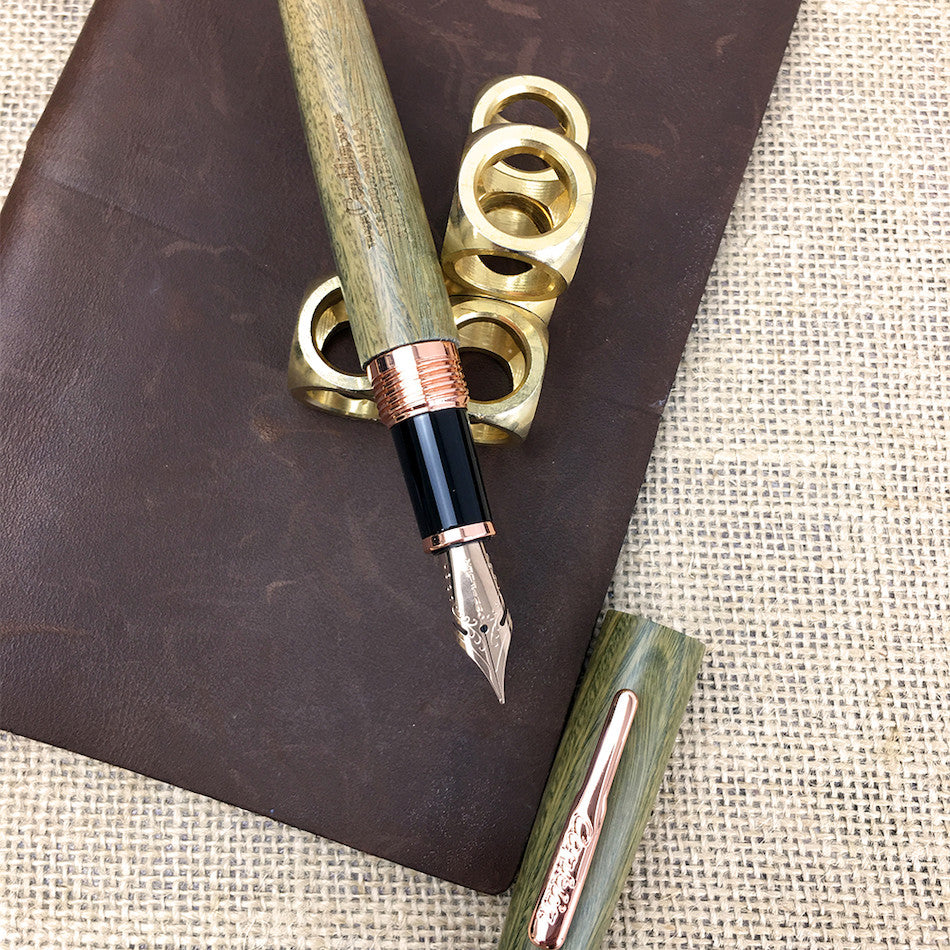 Conklin All American 898 Fountain Pen - Limited Edition Pau Preto Rose Gold Nib - Luxury Writing Instrument for Professionals & Collectors - Perfect for Signing Documents, Journaling & Gift Giving