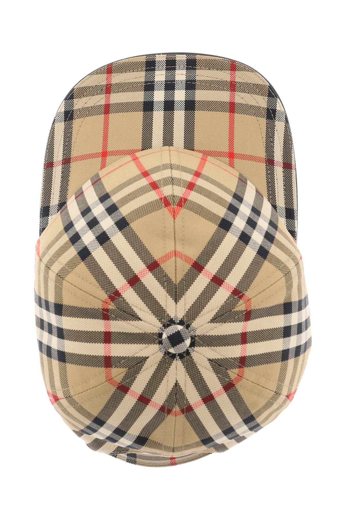 Burberry Check Print Baseball Cap for Men & Women - Classic Plaid Design, Adjustable Strap - Perfect for Outdoor Activities, Travel & Fashion