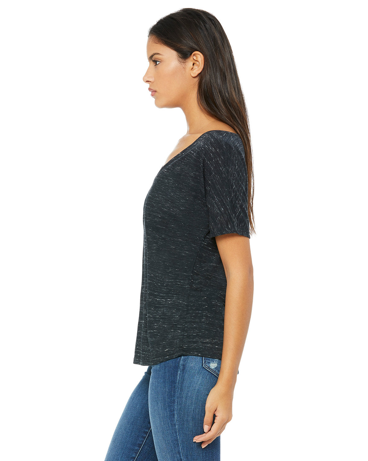 Bella + Canvas 8815 Women's Slouchy V-Neck T-Shirt - Soft Relaxed Fit Tee for Casual Wear, Lounge & Everyday Outfits