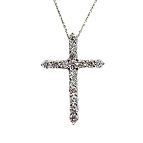 14K White Gold Diamond Pendant Necklace for Women - Elegant Solitaire Pendant Jewelry Gift for Anniversary, Valentine's Day & Special Occasions