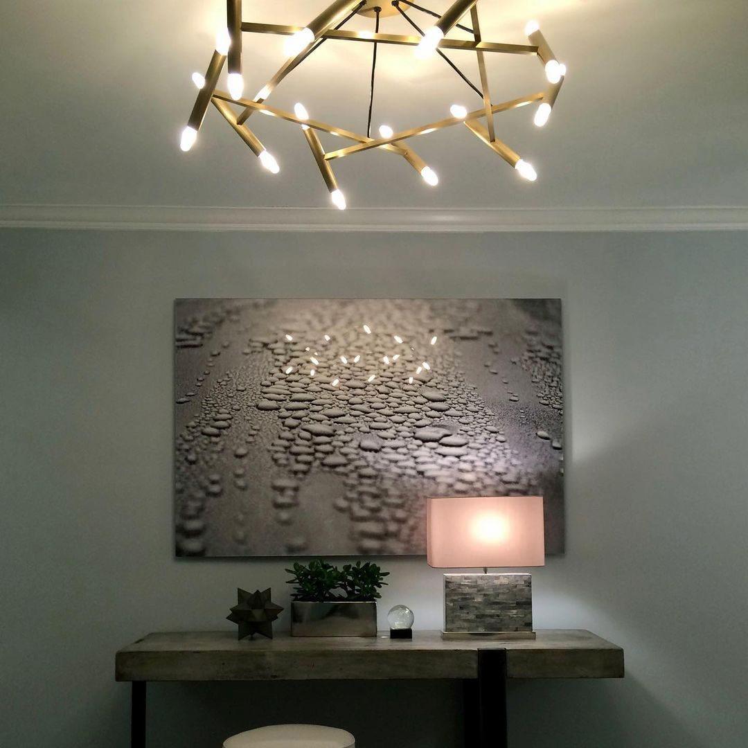 Elegant Le Diamant Crystal Chandelier - Luxury Ceiling Light Fixture for Dining Room, Living Room & Bedroom Decor