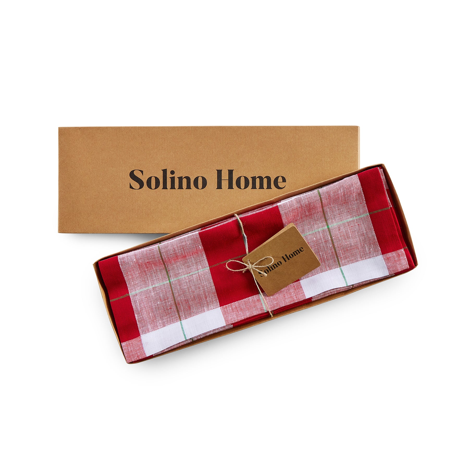 Very Merry Plaid Placemats Set of 4 - Festive Holiday Table Decor for Christmas Dinner, Party & Home Decor