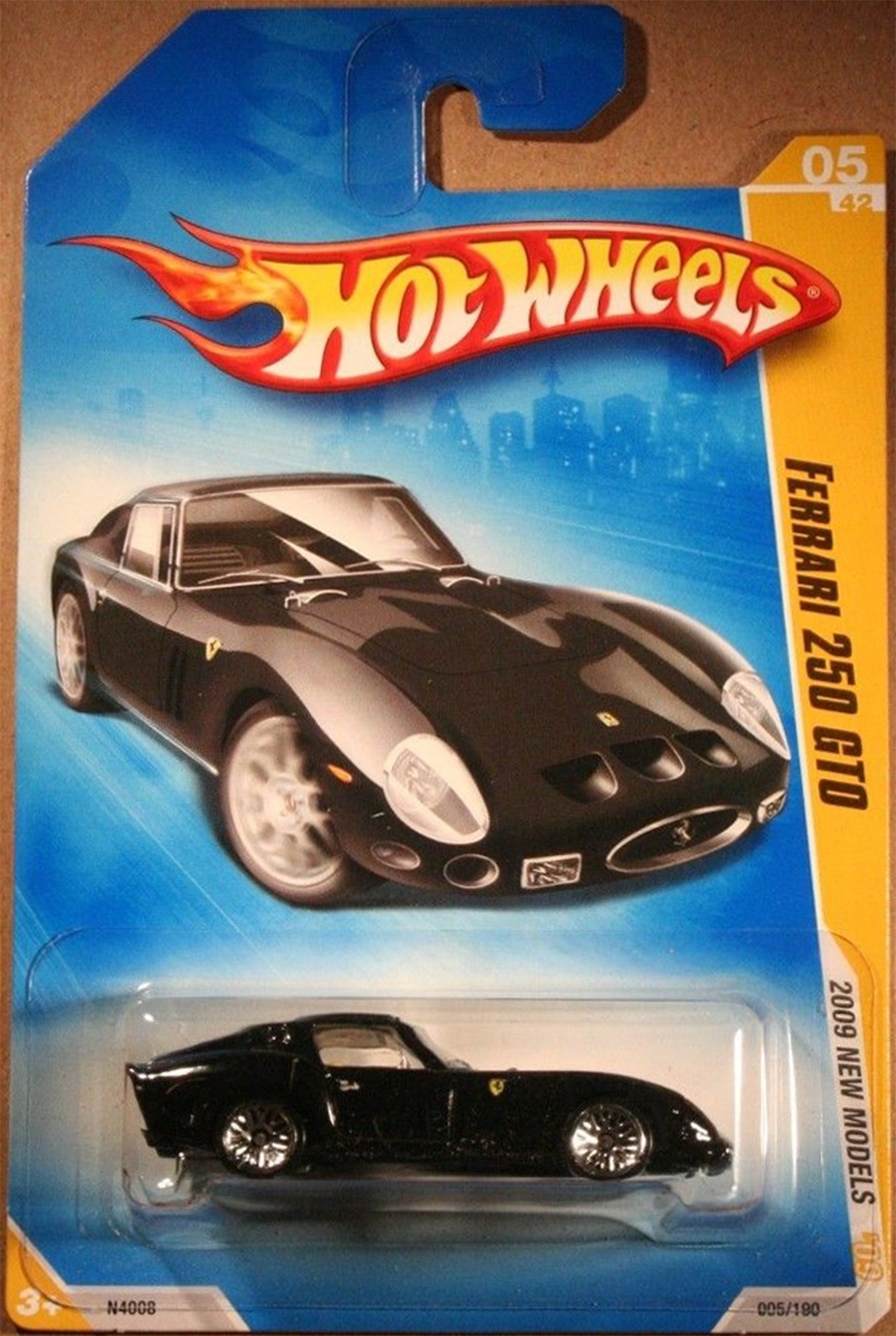 Hot Wheels 2009 Ferrari 250 GTO 1:64 Scale Diecast Car - 05/42 Limited Edition Collectible Toy for Kids & Adults | Perfect for Display, Racing Play & Gift Giving