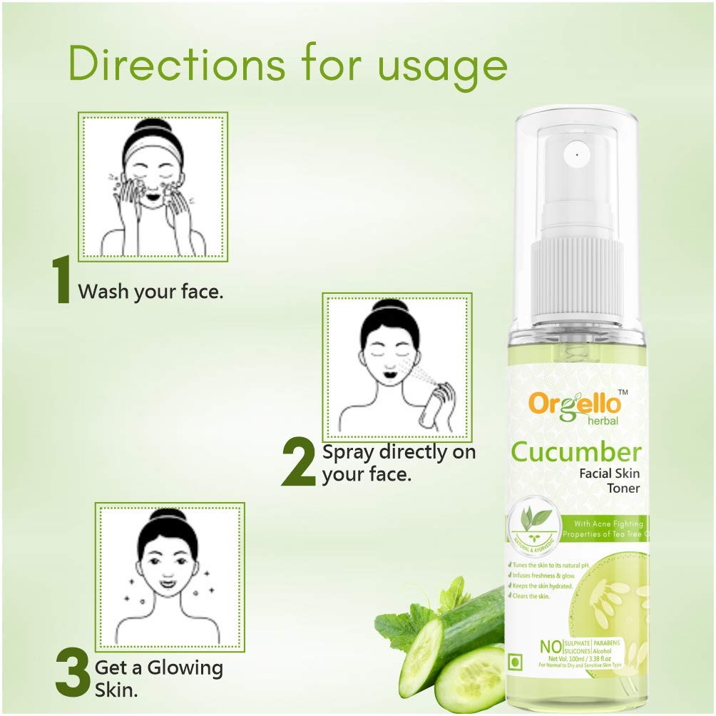 Organic Cucumber Toner Mist & Aloe Vera Gel Set (100ml + 60g) - Hydrating Facial Spray & Soothing Gel for Men & Women - SLS, Paraben & Mineral Oil Free - Perfect for Oily, Dry & Sensitive Skin - Daily Skincare Routine & Post-Sun Care