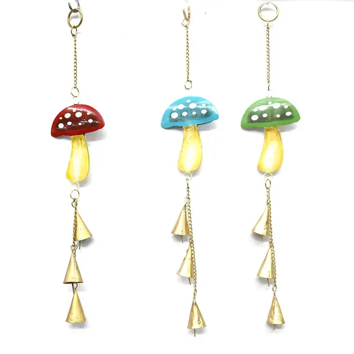 Funky Mushroom Trio - Cute Ceramic Mushroom Decor for Home & Garden - Perfect for Boho, Farmhouse, and Fairy Garden Themes