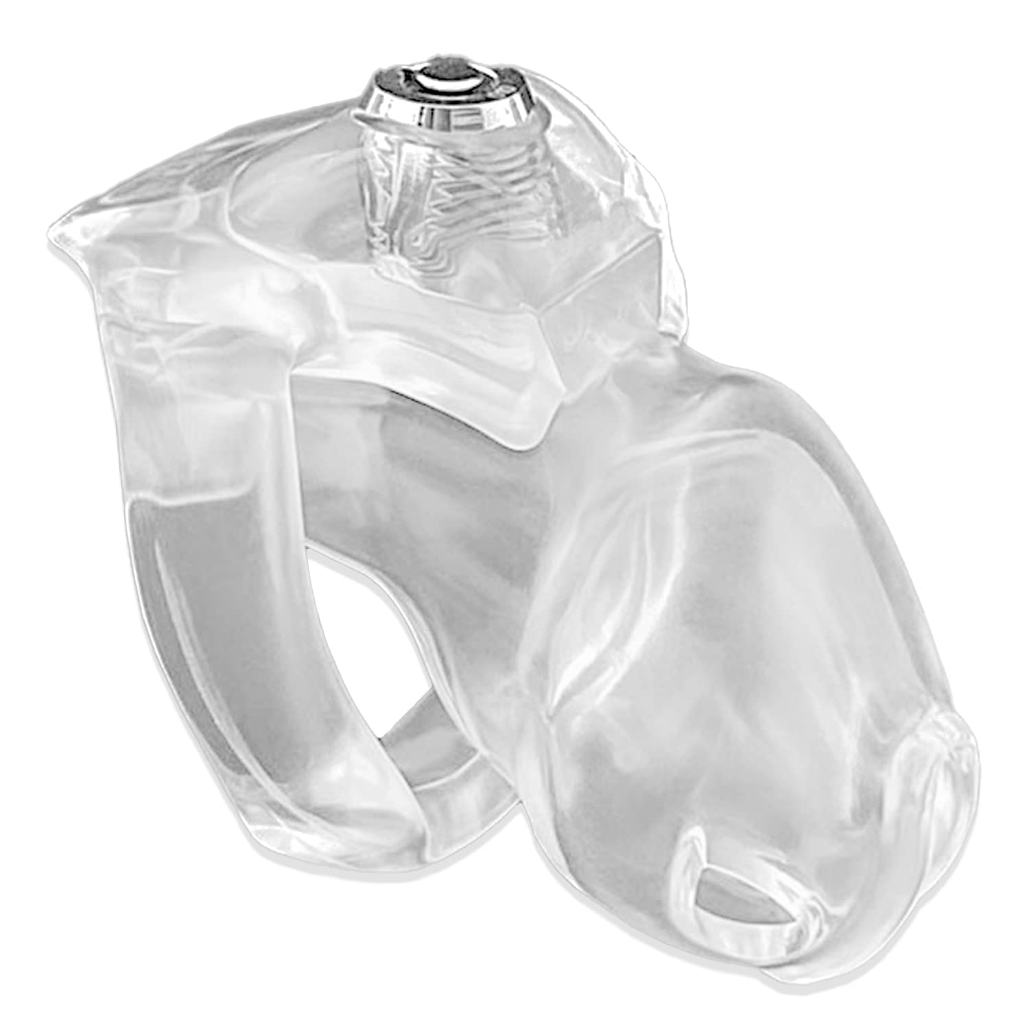 3D Resin Male Chastity Cage - SeLgurFos HT-V5 Penis Cage Device for Men, Nano 36mm Transparent Bondage Sex Toy | Comfortable Wear for Long-Term Use, BDSM Play & Couples Exploration