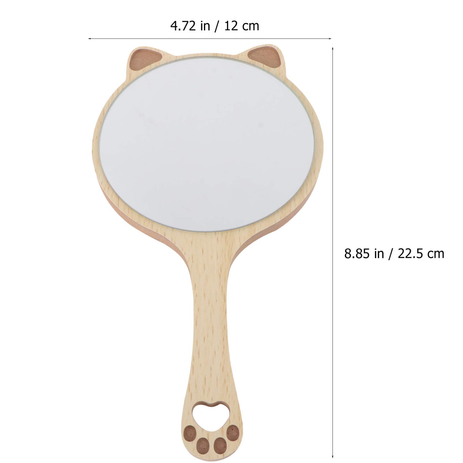 Cute Cat Ear Handheld Vanity Mirror - Portable Travel Makeup Mirror with Handle for Girls, Women & Teens - Perfect for Home, Travel & Cosmetic Touch-Ups