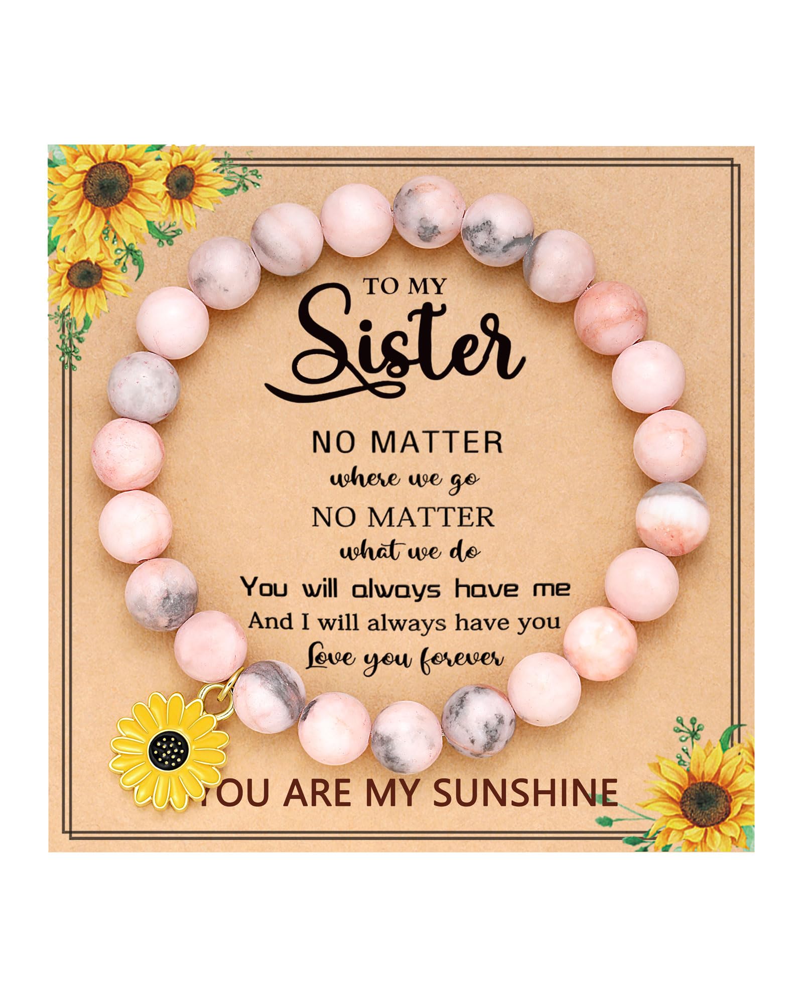 UPROMI Sunflower Bracelet for Women - Dainty Floral Jewelry Gift for Mom, Daughter, Sister - Perfect for Mother's Day, Birthday, Graduation - Ideal for Everyday Wear, Special Occasions & Gift Giving