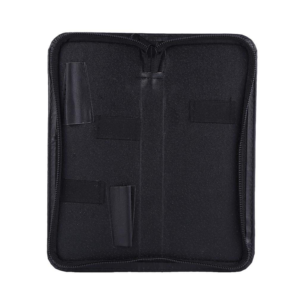 Professional Salon Scissor Tool Bag - PU Leather Hairstylist Pencil Case & Holster for Hairdressing Shears, Combs, Brushes - Perfect for Salon, Barber Shop & Home Hair Styling