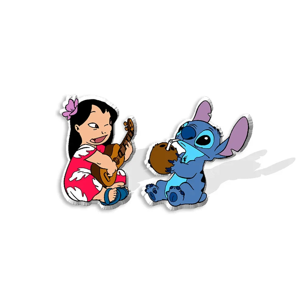 Disney Lilo & Stitch Cartoon Stud Earrings for Girls - Perfect for Cosplay, Gifts, and Everyday Fashion Accessories
