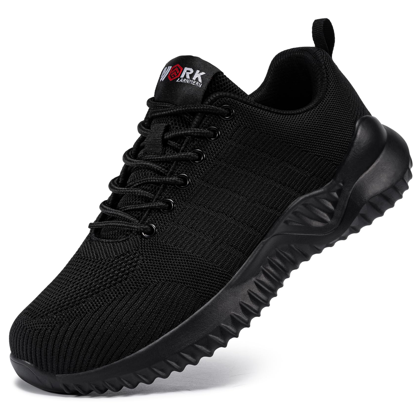 Lightweight Steel Toe Work Shoes for Men - Comfortable Safety Boots with Air Cushion Technology | Durable Construction Shoes for Warehouse, Factory & Outdoor Work