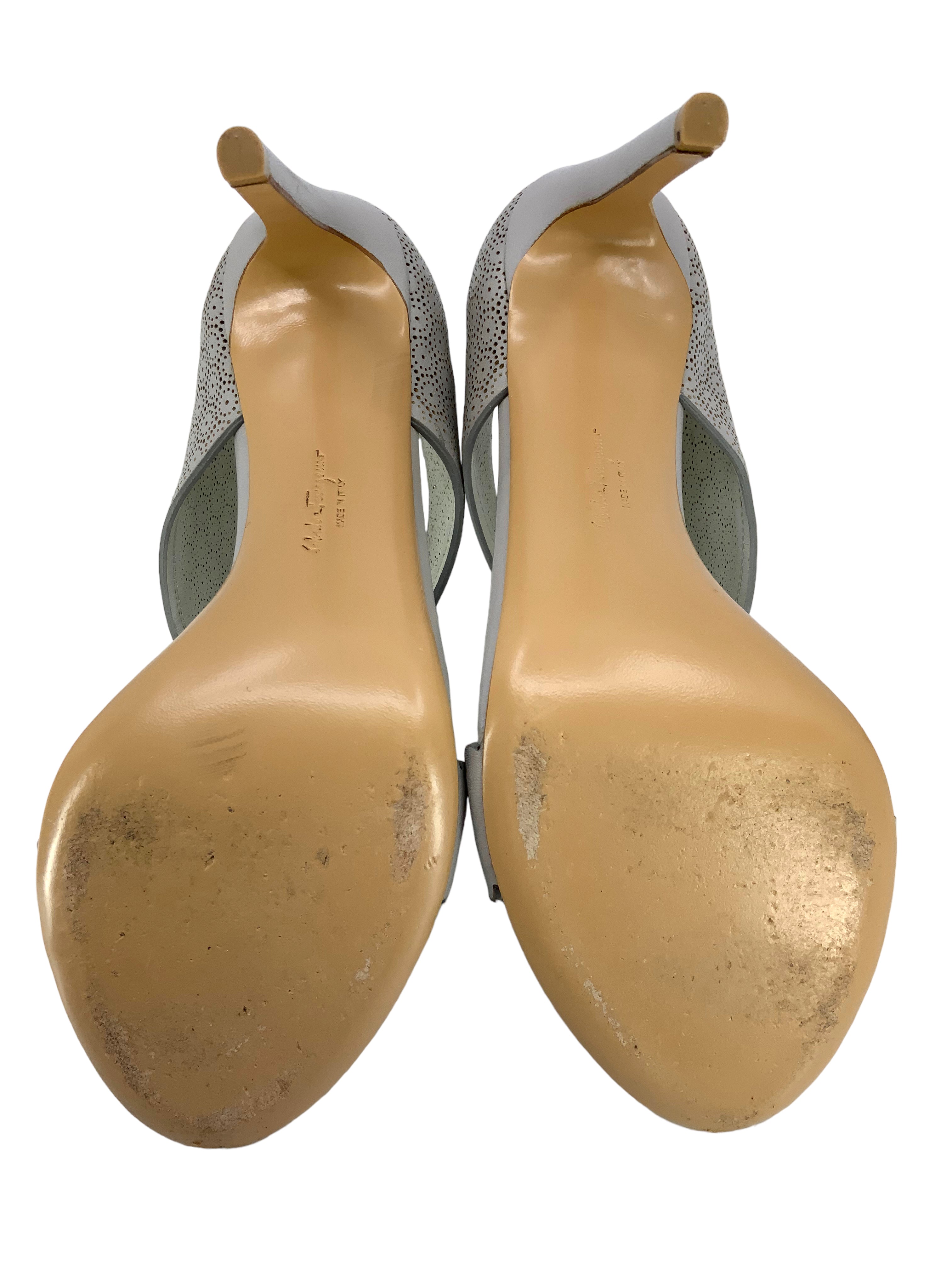 Salvatore Ferragamo Vara Bow Leather Sandals Women Size 7.5 - Elegant Dress Shoes for Weddings, Parties & Office Wear