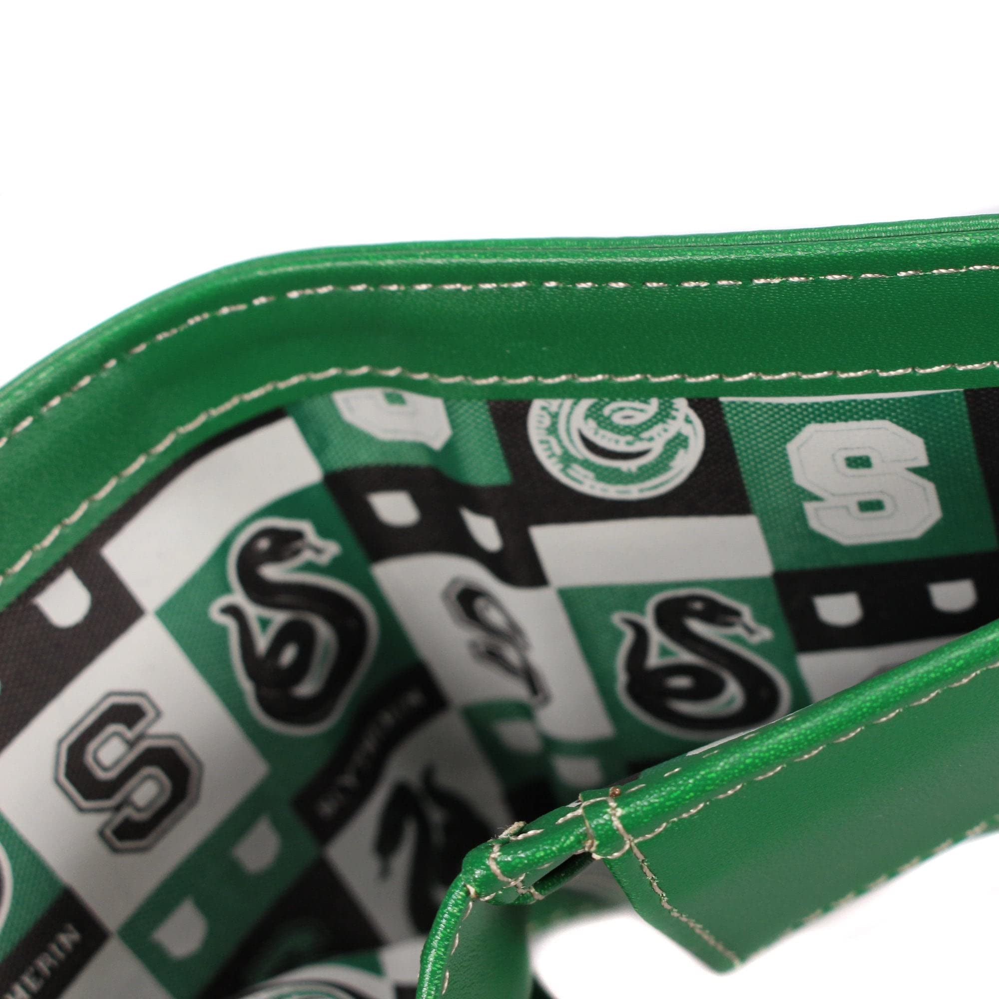 Harry Potter Slytherin Half Moon Wallet - Genuine Leather Money Clip for Men & Women - Perfect for Cosplay, Gifts, and Daily Use