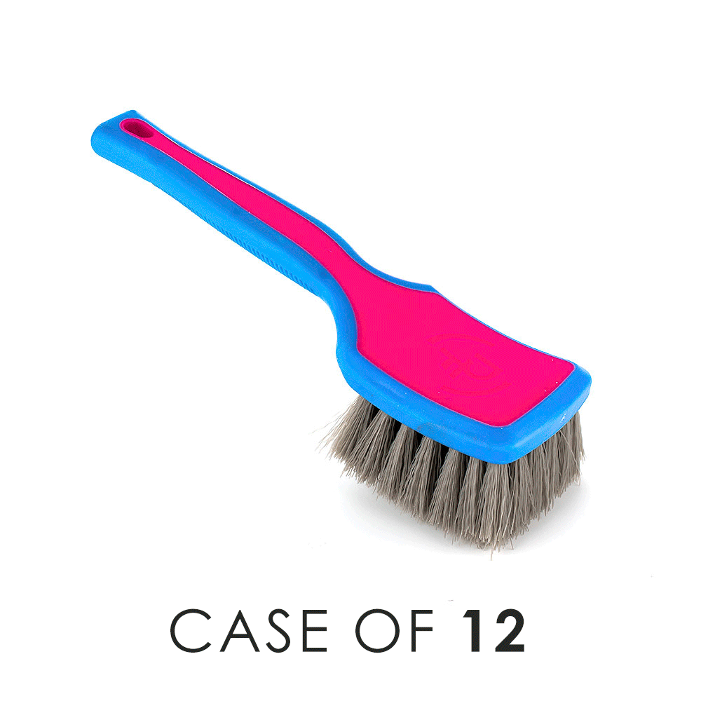 ProGrip Heavy Duty Tire Brush with Case - Premium Car Wheel Cleaning Tool for Auto Detailing & Maintenance - Perfect for Cars, Trucks, SUVs & Motorcycles