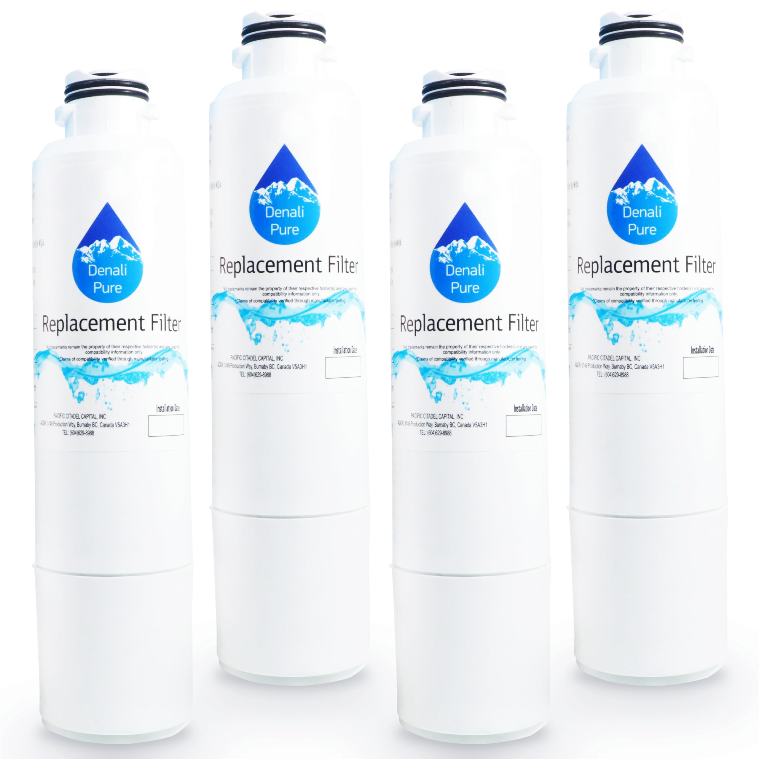 4-Pack Samsung HAF-CIN Refrigerator Water Filter Replacement - Compatible with Samsung HAF-CIN Fridge Water Filter Cartridge | Pure Drinking Water for Home & Office Use