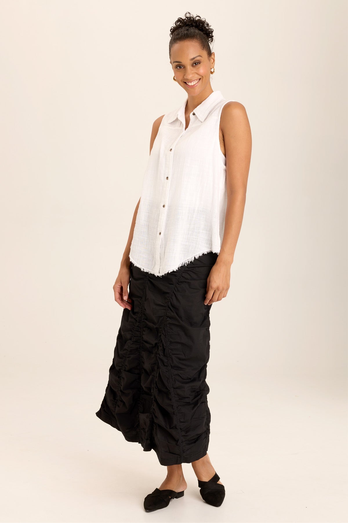 Otto Top White - Stylish Women's Casual Blouse for Everyday Wear | Perfect for Office, Dating & Outings
