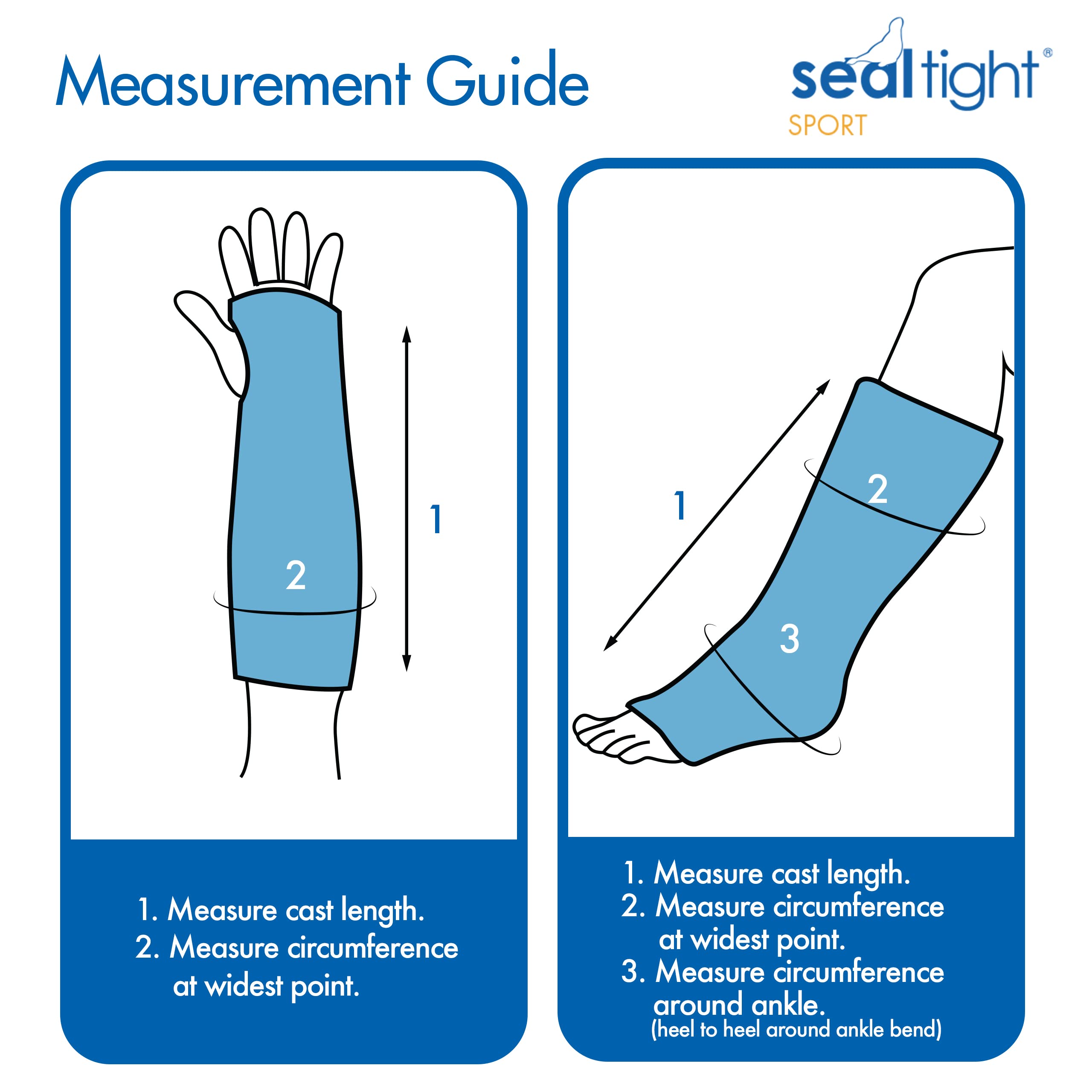 Brownmed Waterproof Arm Cast Cover for Swimming & Showers - Seal Tight Sport Arm Protector, Durable Shower Bag for Adults with Long Arm Casts - Perfect for Pool, Beach, Bathing & Daily Water Activities