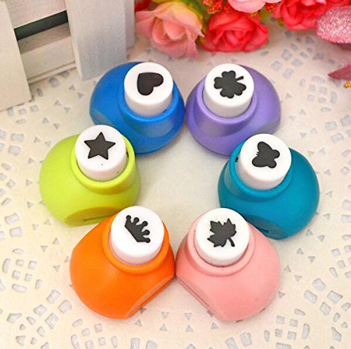 6-Piece Mini Scrapbook Punch Set - Floral Shape Hole Punchers for DIY Card Making, Scrapbooking & Paper Crafts (Perfect for Handmade Greeting Cards, Journals & Craft Projects)