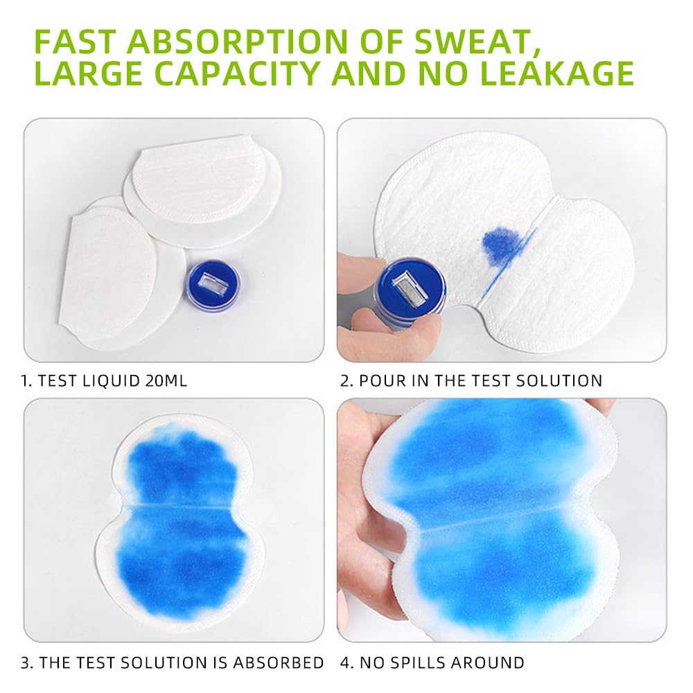 Premium Underarm Sweat Pads for Women & Men - 100 Pack Disposable Armpit Sweat Shields | Hyperhidrosis Protection, Odor Control & Comfort | Ideal for Workouts, Business Attire & Daily Activities