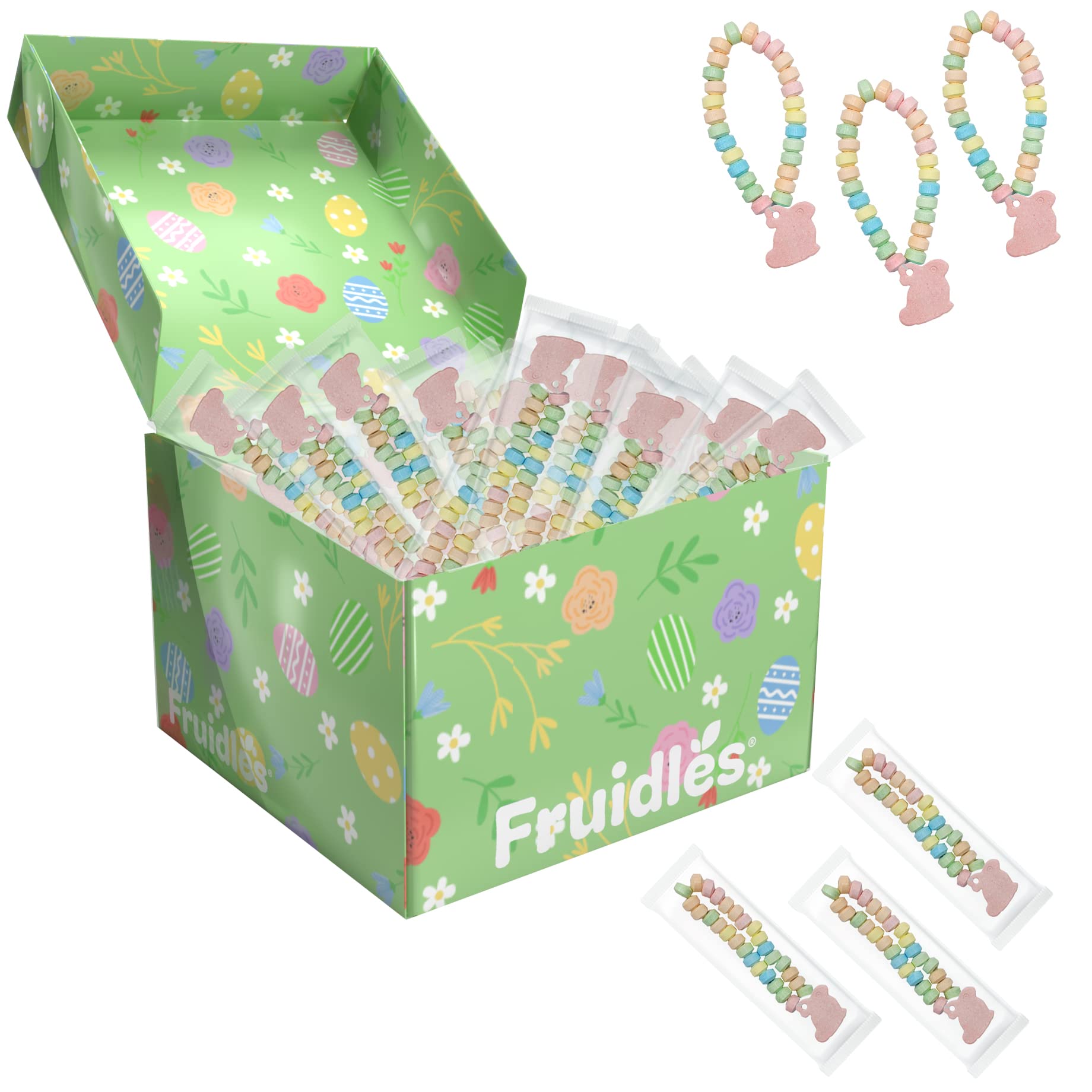 Easter Bunny Candy Bracelet - Colorful Fruit-Flavored Chewable Party Favors for Kids | Easter Egg Hunt, Birthday Party, Classroom Treats & Holiday Gifts