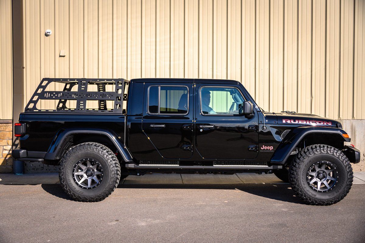 2024 Jeep Gladiator (JT) CBI Off-Road Cab Height Bed Rack - Heavy Duty Roof Rack System for Overlanding & Adventure Gear Storage