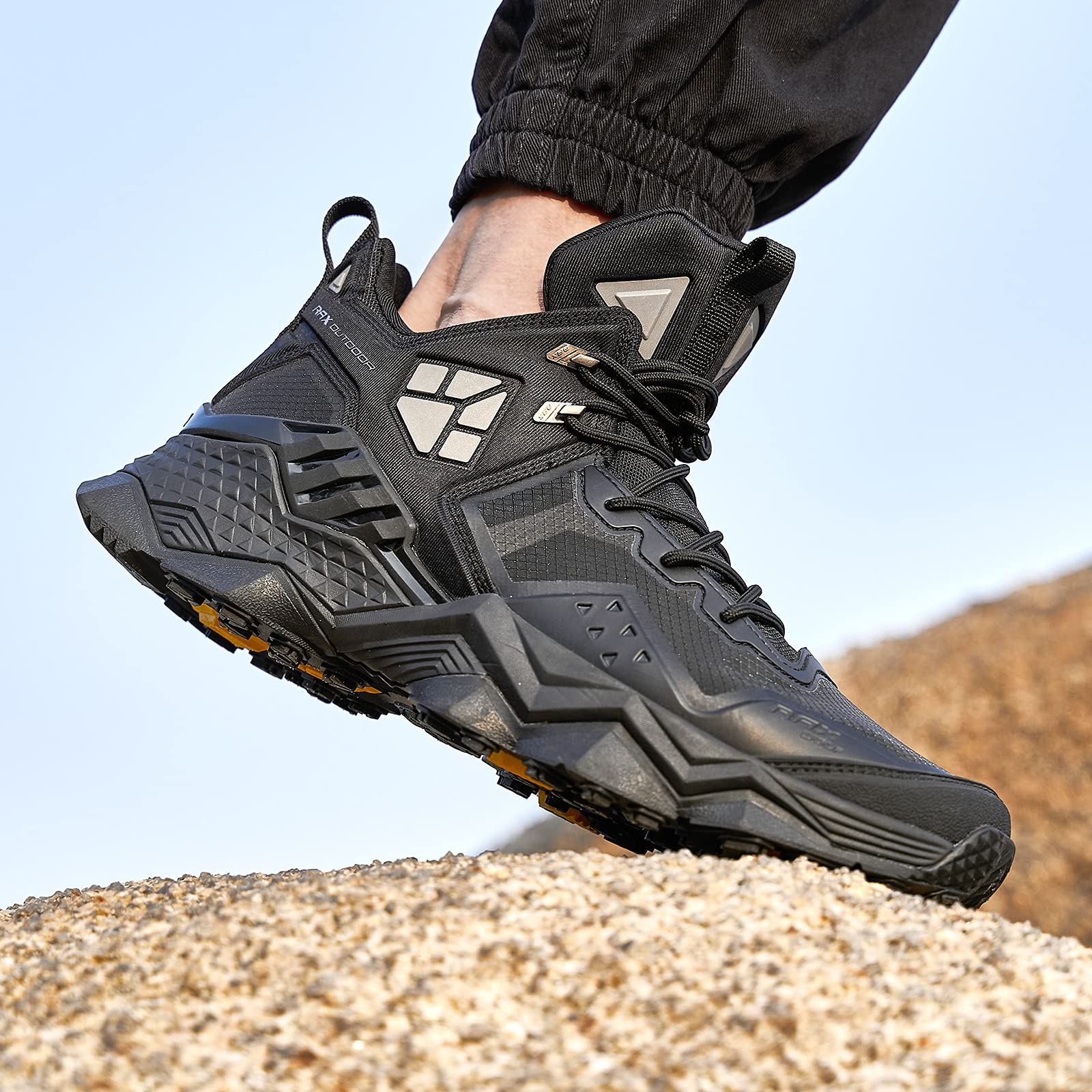 RAX Men's Lightweight Hiking Shoes - Breathable Trail Running Shoes for Outdoor Adventures, Trekking & Camping - Perfect for Hiking, Travel & Daily Wear