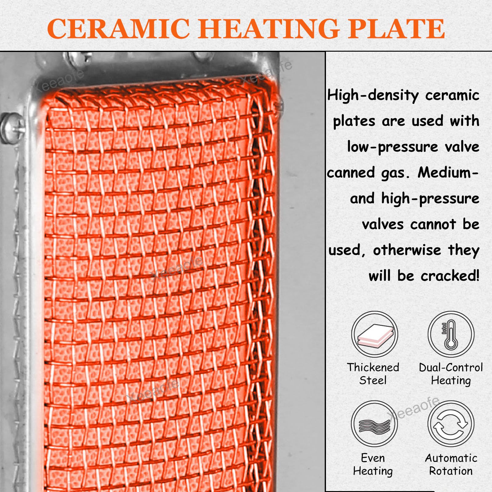 Commercial Shawarma Machine - 2 Burner Propane Gas Vertical Doner Kebab Grill & Gyro Rotisserie Broiler (220V, Silver) | Perfect for Restaurants, Food Trucks & Middle Eastern Cuisine Businesses