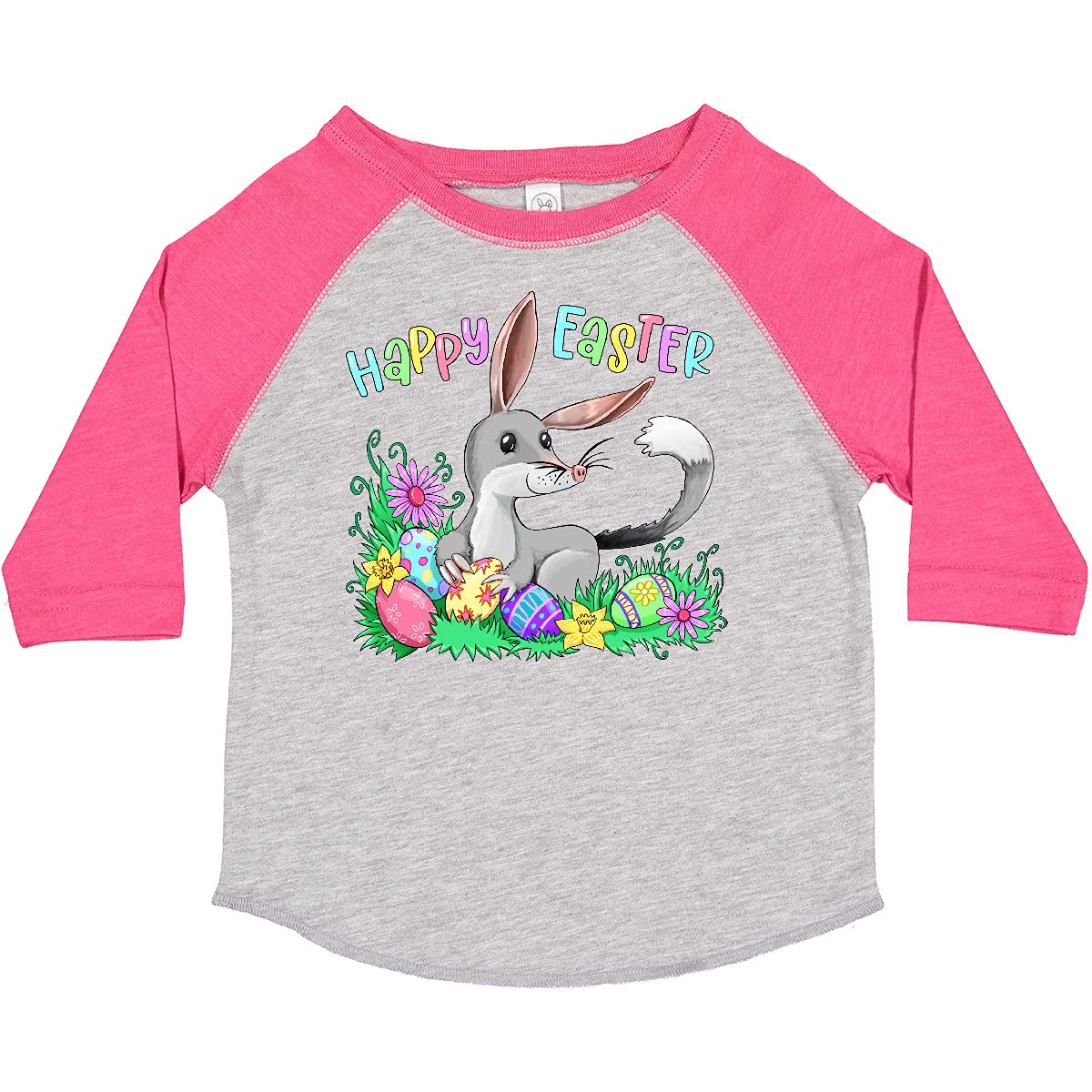 Inktastic Happy Easter Cute Easter Bilby Toddler T-Shirt - Adorable Holiday Outfit for Kids Easter Celebrations & Family Gatherings