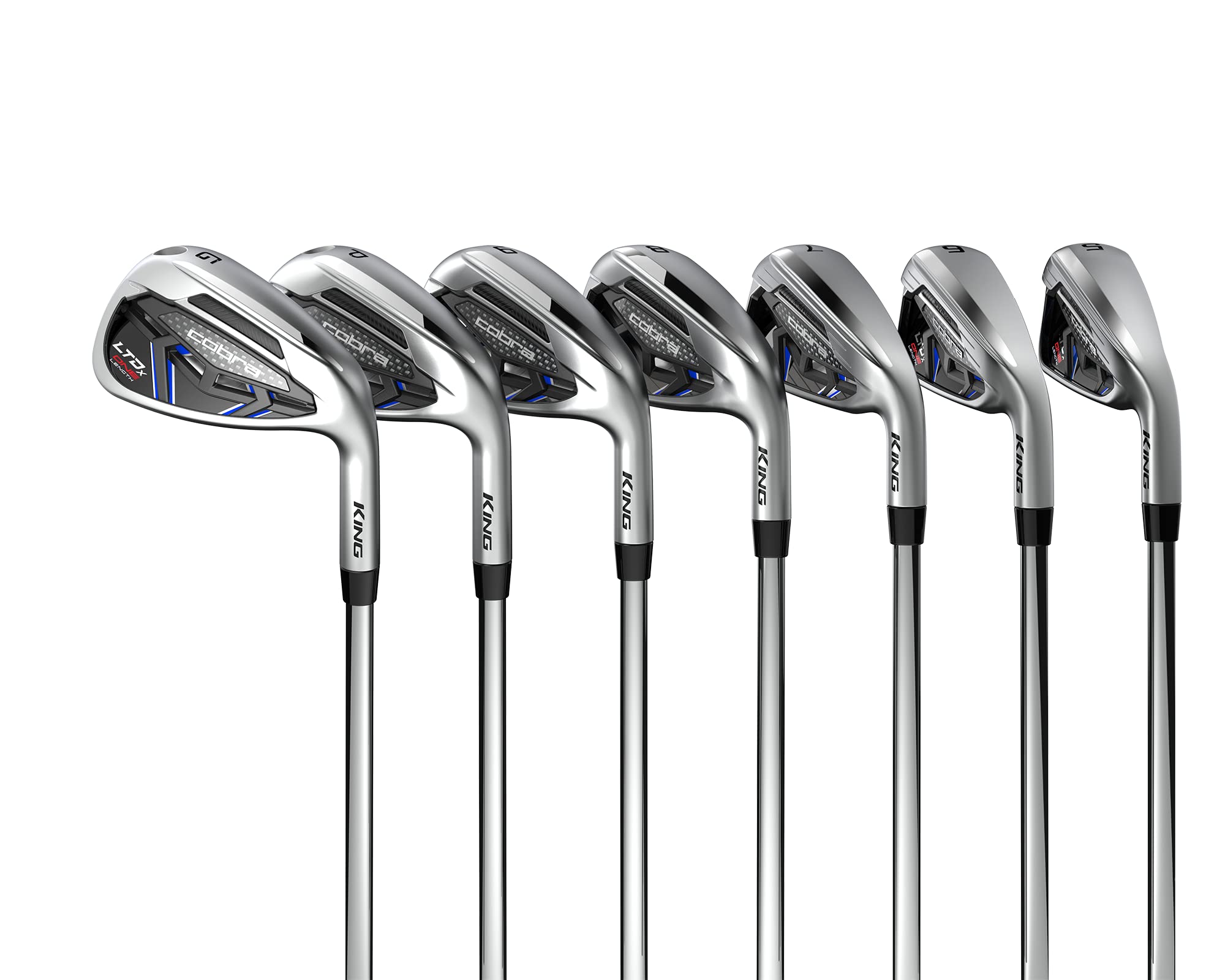 Cobra Golf 2022 LTDX Men's One Length Iron Set - Premium Golf Clubs for Consistent Swing & Distance Control - Perfect for Golfers Seeking Improved Accuracy on the Course