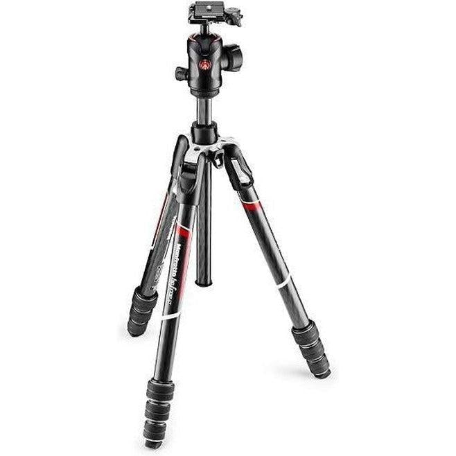 Manfrotto Befree GT Carbon Fiber Travel Tripod with Twist Lock - Lightweight & Compact for Photography, Hiking, and Travel Adventures