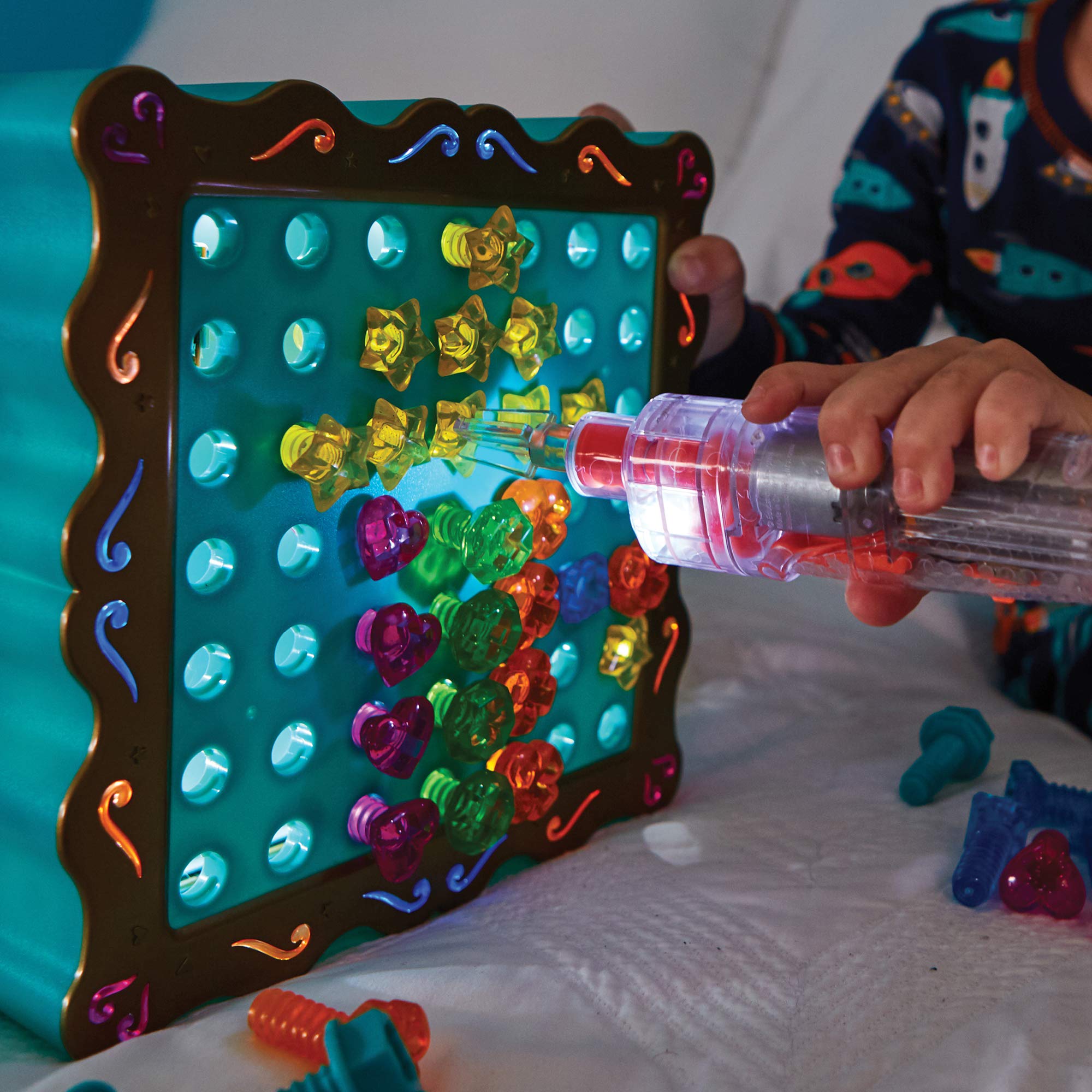 Educational Insights Design & Drill SparkleWorks - STEM Learning Light-Up Toy Drill Kit for Kids Ages 3+, Creative Construction Play with Colorful Bolts & Flashing Lights | Perfect for Preschool Classroom, Birthday Gifts & Early Engineering Skills Development