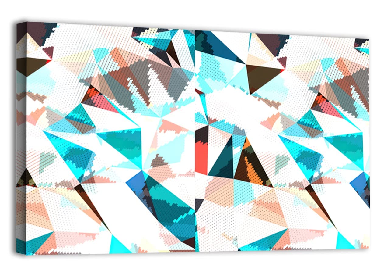 Modern Geometric Wall Art Canvas Print - Abstract Home Decor for Living Room, Bedroom, Office - 18