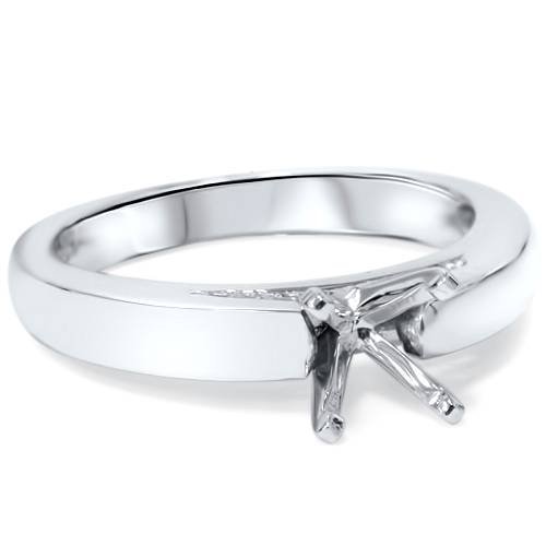 Solitaire Cathedral Semi Mount Engagement Ring Setting - Elegant Wedding Band for Brides, Promise Rings & Proposals | Perfect for Engagement, Anniversary & Special Occasions