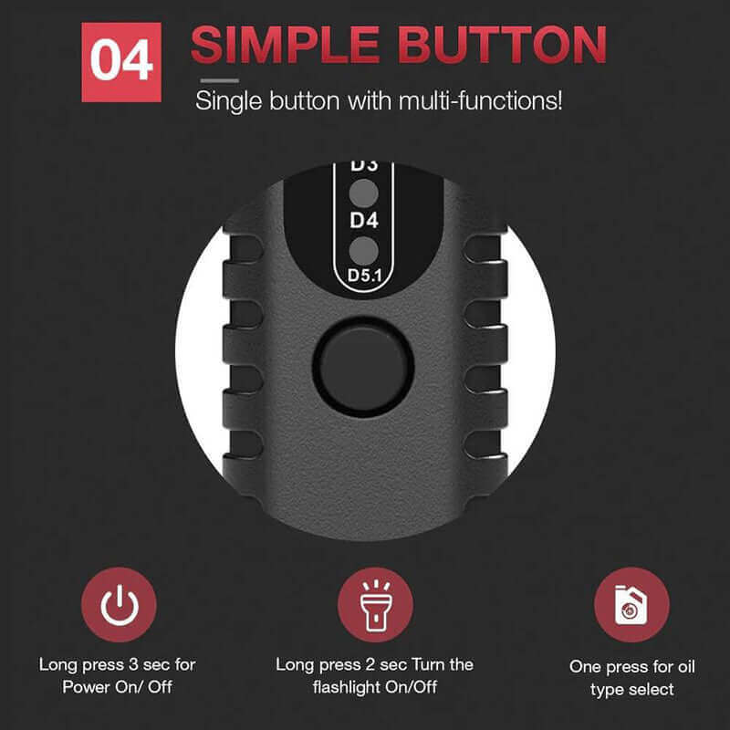 KINGBOLEN® BF100 Digital Brake Fluid Tester - Professional Automotive Brake Fluid Moisture & Condition Analyzer - Perfect for Car Maintenance, DIY Mechanics & Auto Repair Shops
