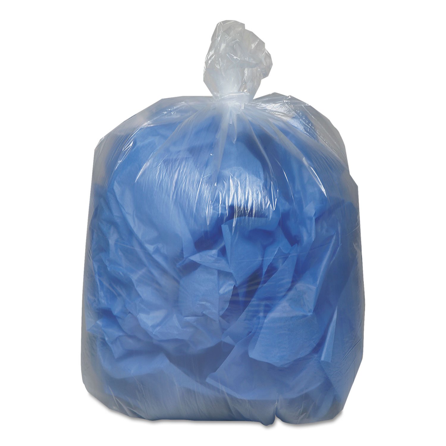 Classic Clear 404616C 40-45 Gallon Low-Density Can Liners - .63 Mil Thickness, 40 x 46 Inches, 250 Count per Carton | Heavy Duty Trash Bags for Kitchen, Office & Commercial Use